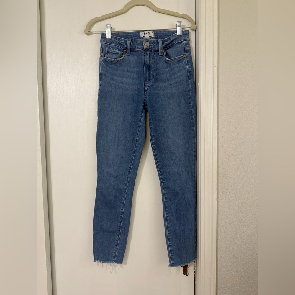 PAIGE Women's Classic Blue Skinny Jeans